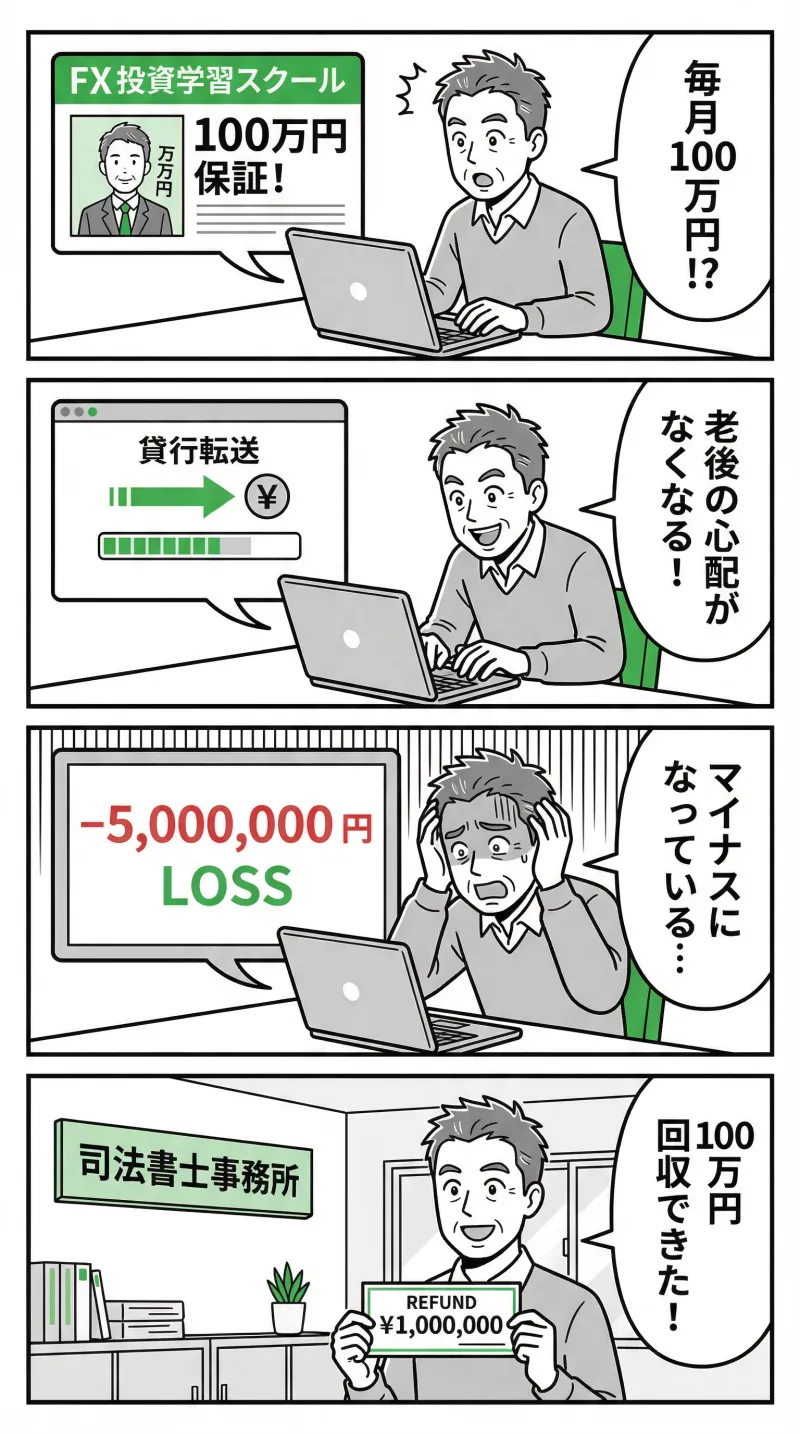 事例3：FX投資スクール詐欺
