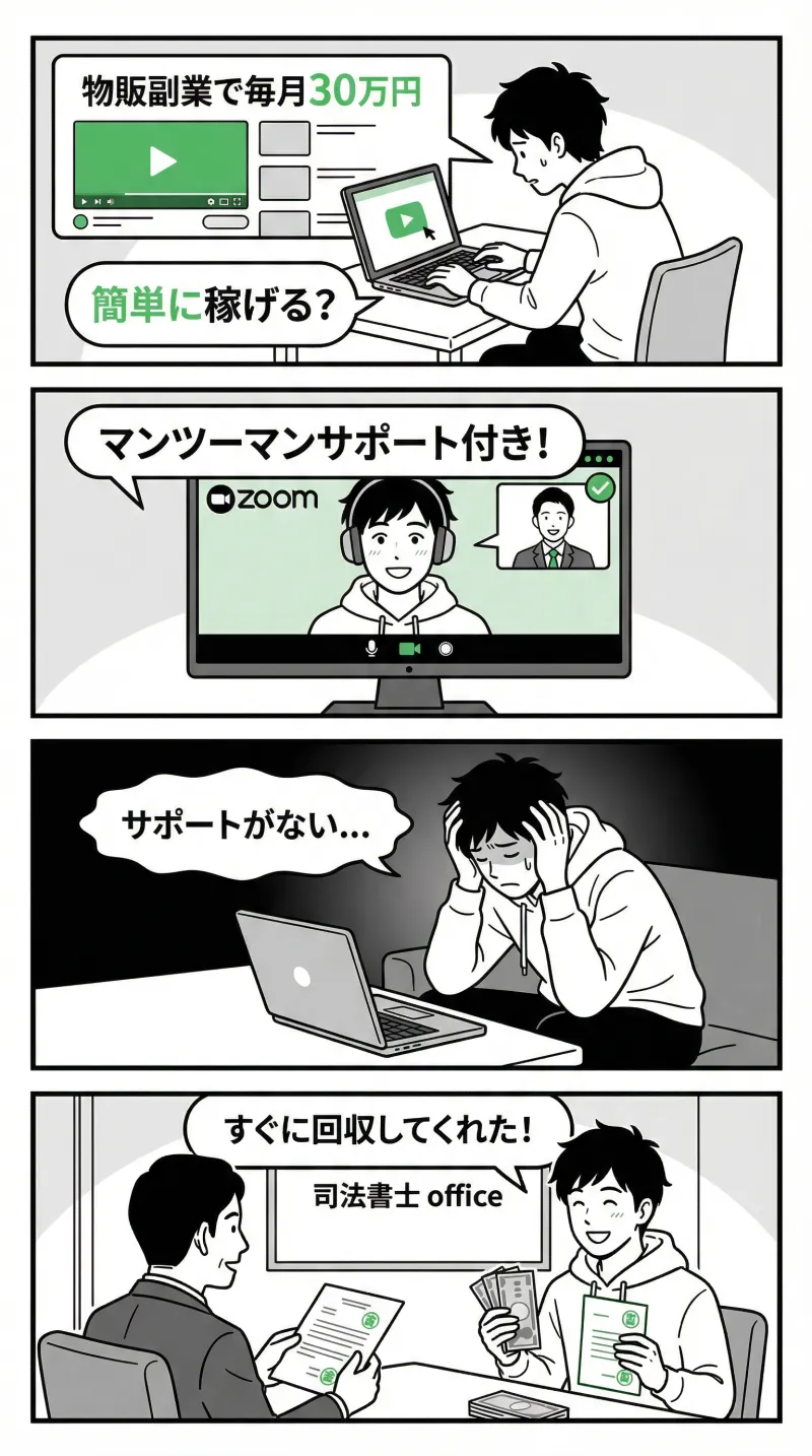 事例5：物販副業詐欺